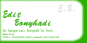 edit bonyhadi business card